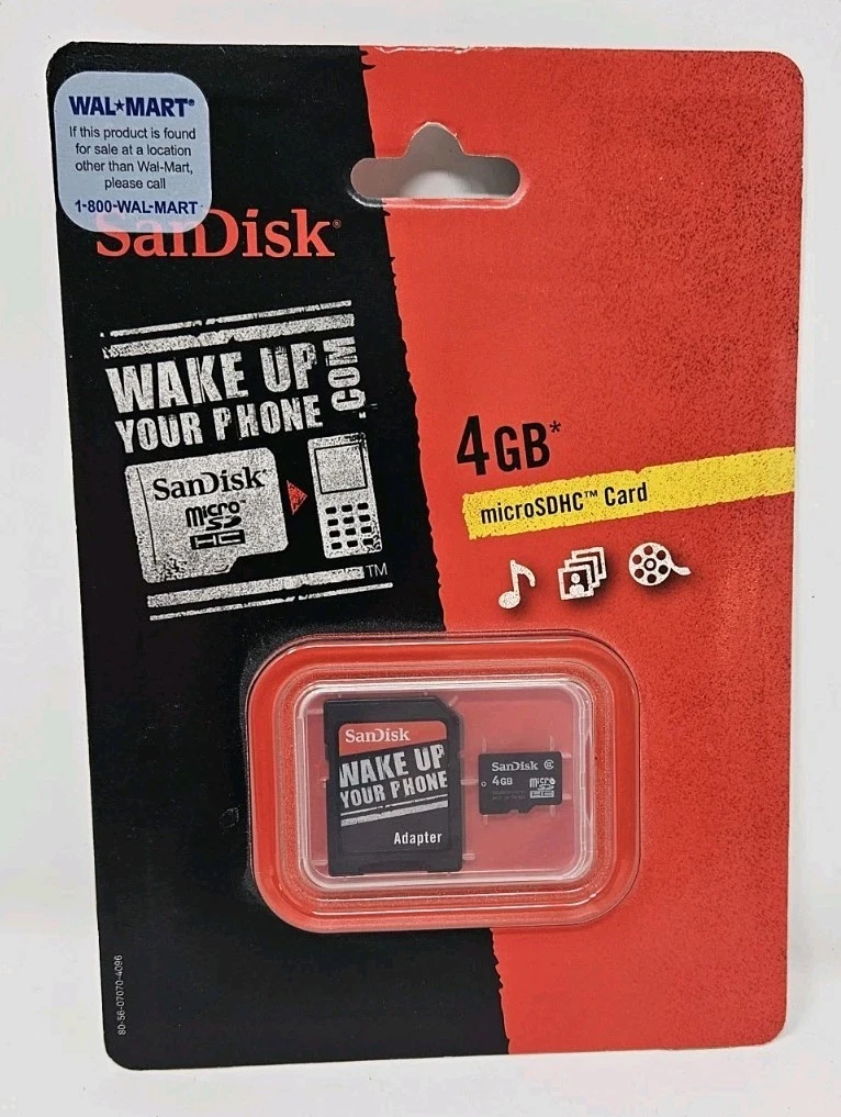 SanDisk 4GB MicroSDHC Camera Memory Card for sale | eBay