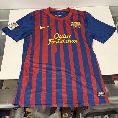Nike FC Barcelona 2011 2012 Jersey Qatar Foundation Unicef Dri-Fit