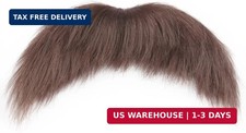 DIY Self Adhesive Fake Mustache Beard Material Novelty free size, Brown