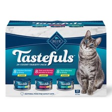 Blue Buffalo Tastefuls Natural Flaked Wet Cat Food Variety Pack, Tuna, Chicken a