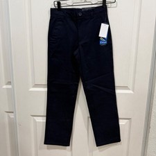 Nautica Boys School Uniform Navy Blue Performance Chino Pants Size 12 Regular