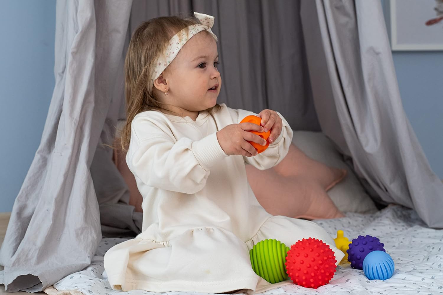BABY 6 Palline Sensoriali Neonati, Giocattoli per Bambini a Partire Da 0 3 6 9 1 foto 5