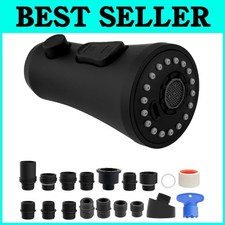 Moen, Delta, Kohler Compatible Sink Sprayer Head, Black