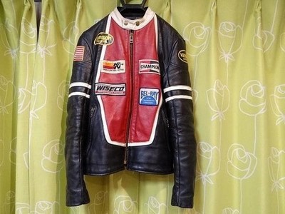 Vanson Genuine Leather Single Riders Jacket Made in USA Moto Blouson M