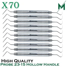 Dental Perio Explorer 23 Probe UNC 15 Hallow Handle Color Marking Double Ended