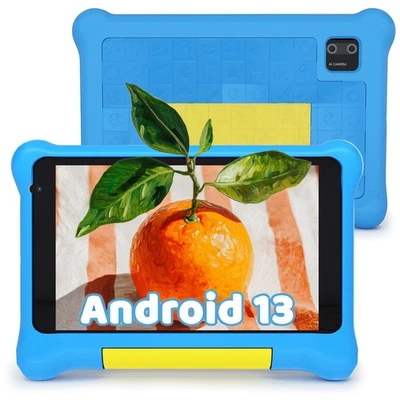 AEEZO 7 inch Tablet for 3-12 Android 13 5GB RAM 32GB ROM Parental Control Shockproof