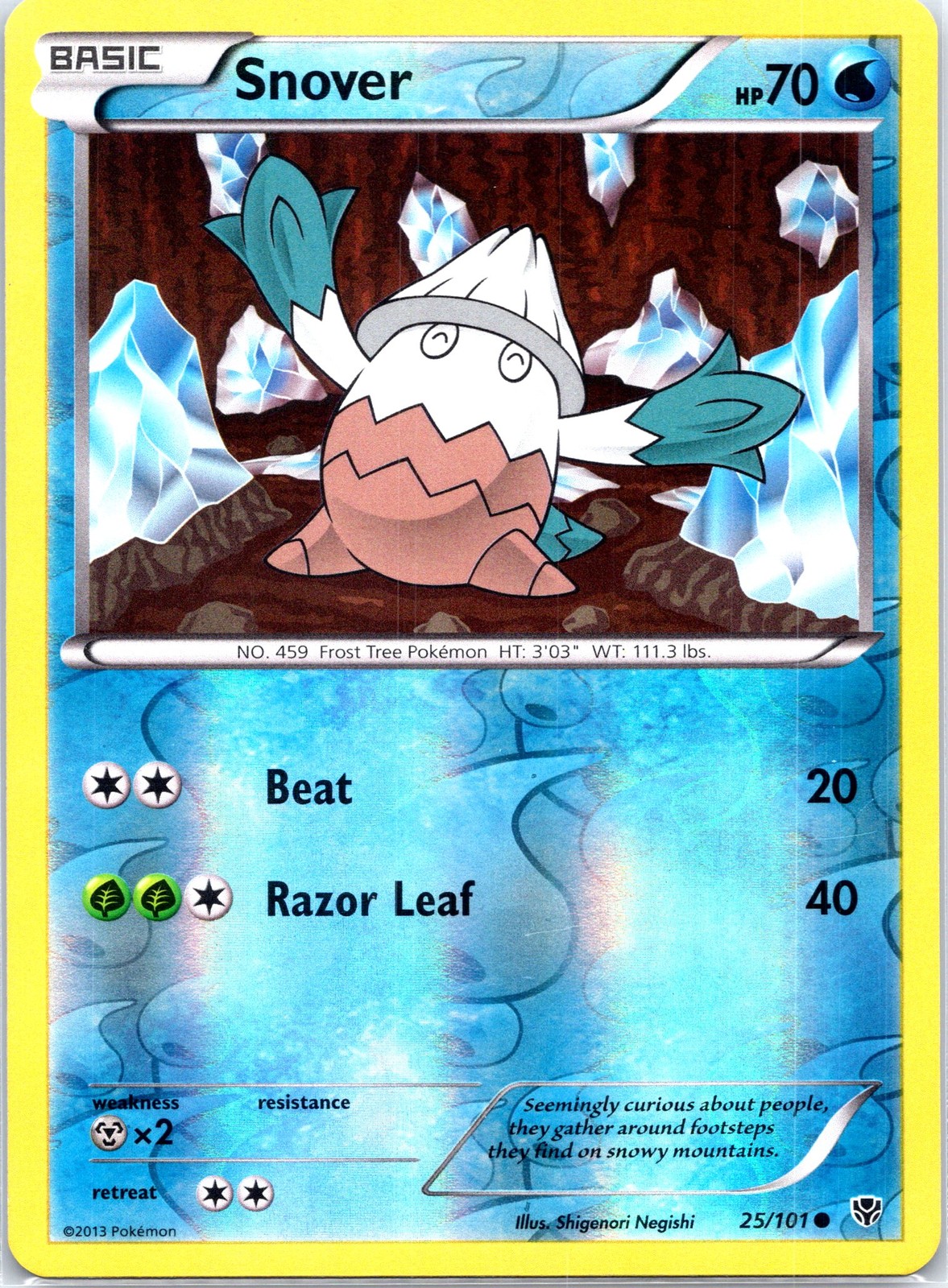 Snover Reverse Holo Common PLB Plasma Blast 25/101 LP