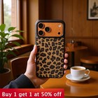 For Apple iPhone 17 Pro Max 16 15 14 13 Phone Cover Leopard Print Shell Case