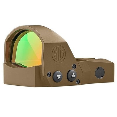 Sig Sauer ROMEO1PRO, 6 MOA, 1.0 MOA Adjust, Steel Shroud, FDE SOR1P103: NEW