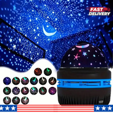 LED Starry Sky Night Light USB Projector Lamp Magic Ball Moon Star Room Decor