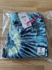 Justice Girls Logo Fleece-lined Jogger Blue Tie Dye Size L 12/14 NWT Awesome