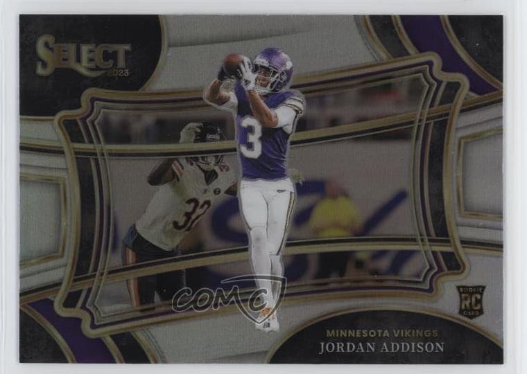 2023 Panini Select Field Level Silver Prizm Jordan Addison #362 4f5