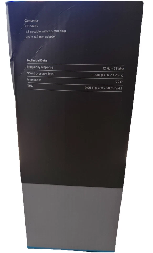 Sennheiser AURICULARES HD 560S Head-Band 3.5 MM Connector Black NEW - Image 4 of 4