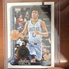Topps 2025-26 Jaylen Wells Memphis Grizzlies Rookie All-Rookie #183 NBA Card