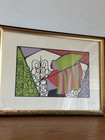 Lula Cardoso Ayres Painting 9" x 7" Framed Brazilian Artist 1910-1987 — photo 3