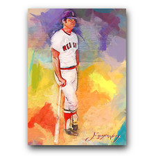 Carl Yastrzemski #25 Art Card Limited 28/50 Edward Vela Signed (Boston Red Sox)