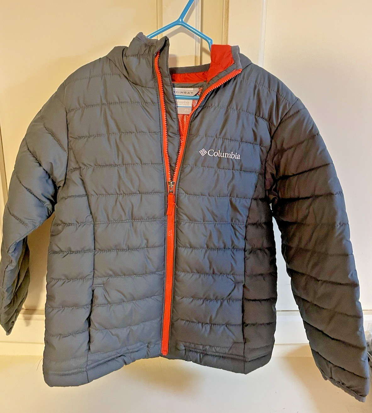 Chaqueta Columbia Niños XS Negra Puffer Powder Lite II Con Capucha Omni Reflectante al Calor