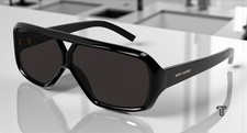 SAINT LAURENT SL 569 Y 001 Pilot Navigator Acetate Black 63 mm Womens Sunglasses