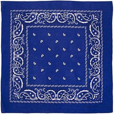 Large 100 Cotton Paisley Bandanas 22 Inch X 22 Inch 