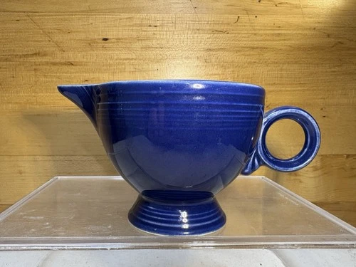 Vintage Fiesta Cobalt Ring Handle Creamer Fiestaware