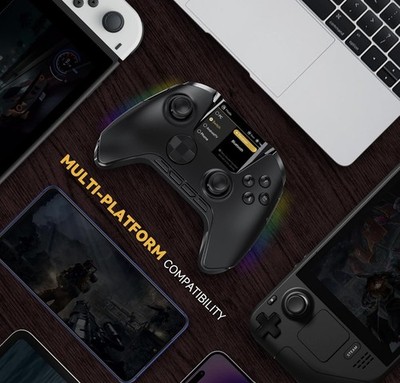 ManbaOne V2  Interactive Screen Wireless Gaming Controller for PC Switch 1800mAh