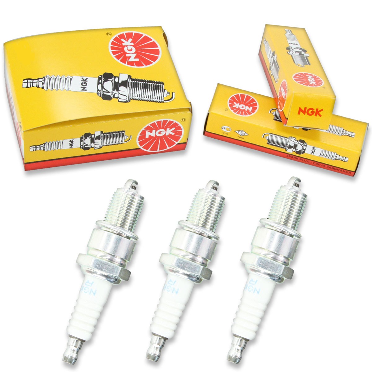 3 pcs NGK Standard Spark Plugs for 1980-1982 Suzuki SJ410 1.0L L3 - Engine fc