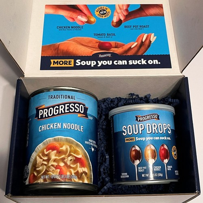 #ad #ad PROGRESSO SOUP DROPS 20 Candy amp; Chicken Noodle Gift Box 2026 Limited Edition $50.99