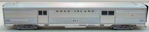ATHEARN 7920 HO ROCK ISLAND LINE AERODINÁMICO PLATEADO VAGÓN DE EQUIPAJE RI #854 | Zustand: New