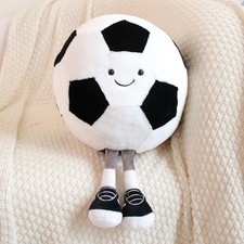 13.7" Cute Football Plush Toy Pillow Soft Stuffed Sport Ball Gift Kids