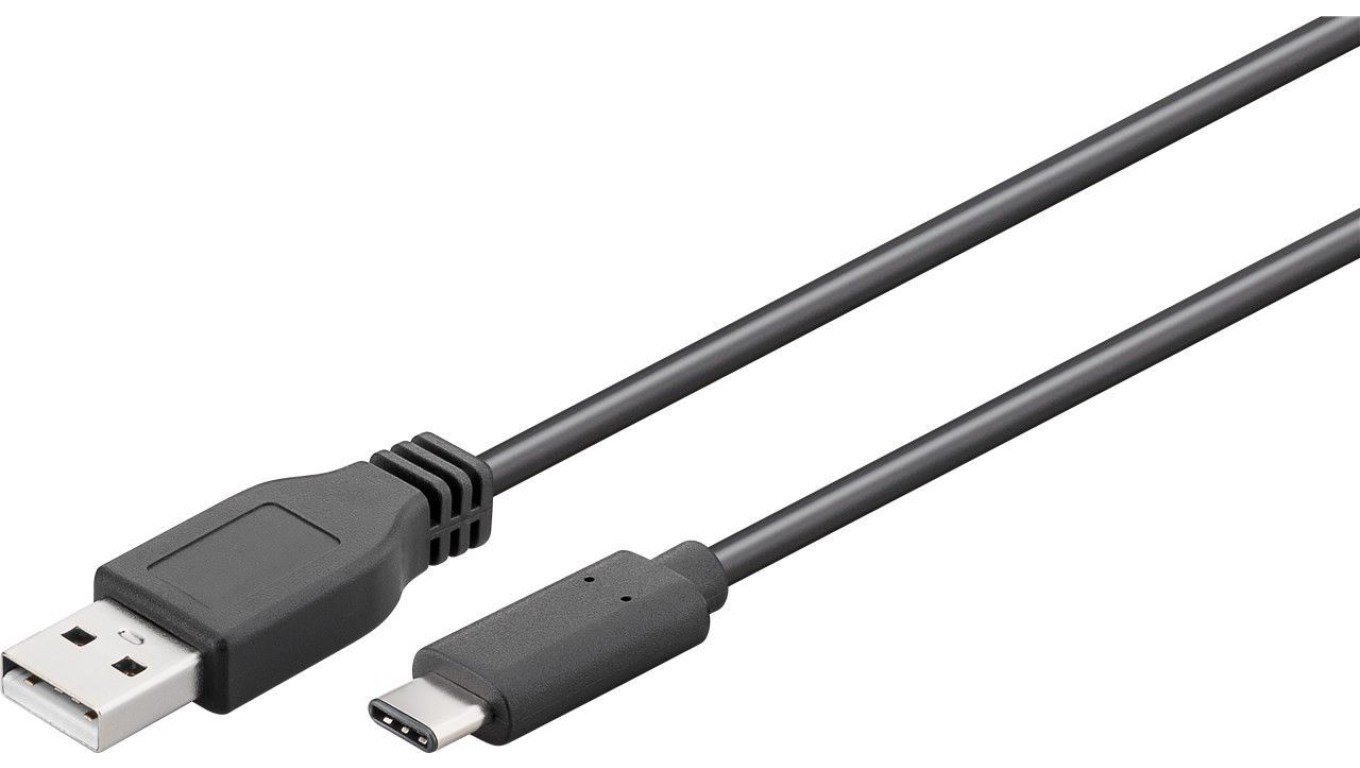 Goobay Cable USB 2.0 a USB-C 1m Negro - Imagen 2