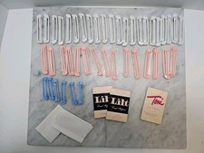 Vintage Toni Home Permanent Hair Curlers Rods - 43 Extra End papers