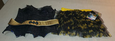 DC COMICS BATGIRL 2 PC ADULT COSTUME SEQUINED BUSTIER TULLE TUTU NWT