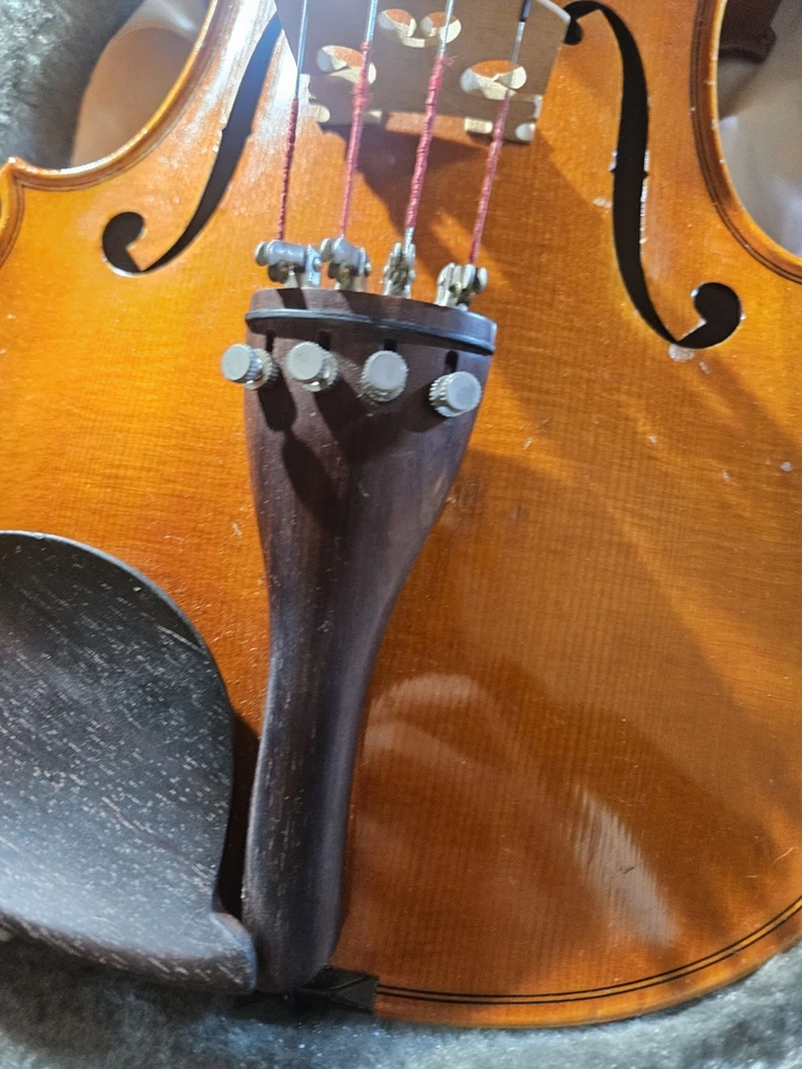 雅马哈小提琴带蝴蝶结和手提箱型号 V-5 4/4 Anno 2003 号 00370 — 第 3/4 张图片