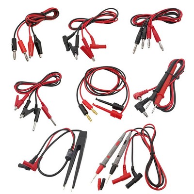 Multimeter Messleitungen Set 4mm Bananenstecker Krokoklemmen Testkabel