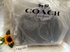 NWT Coach Rowan Large Satchel Bag in Signature Leather CEW02 in Gold/ Black