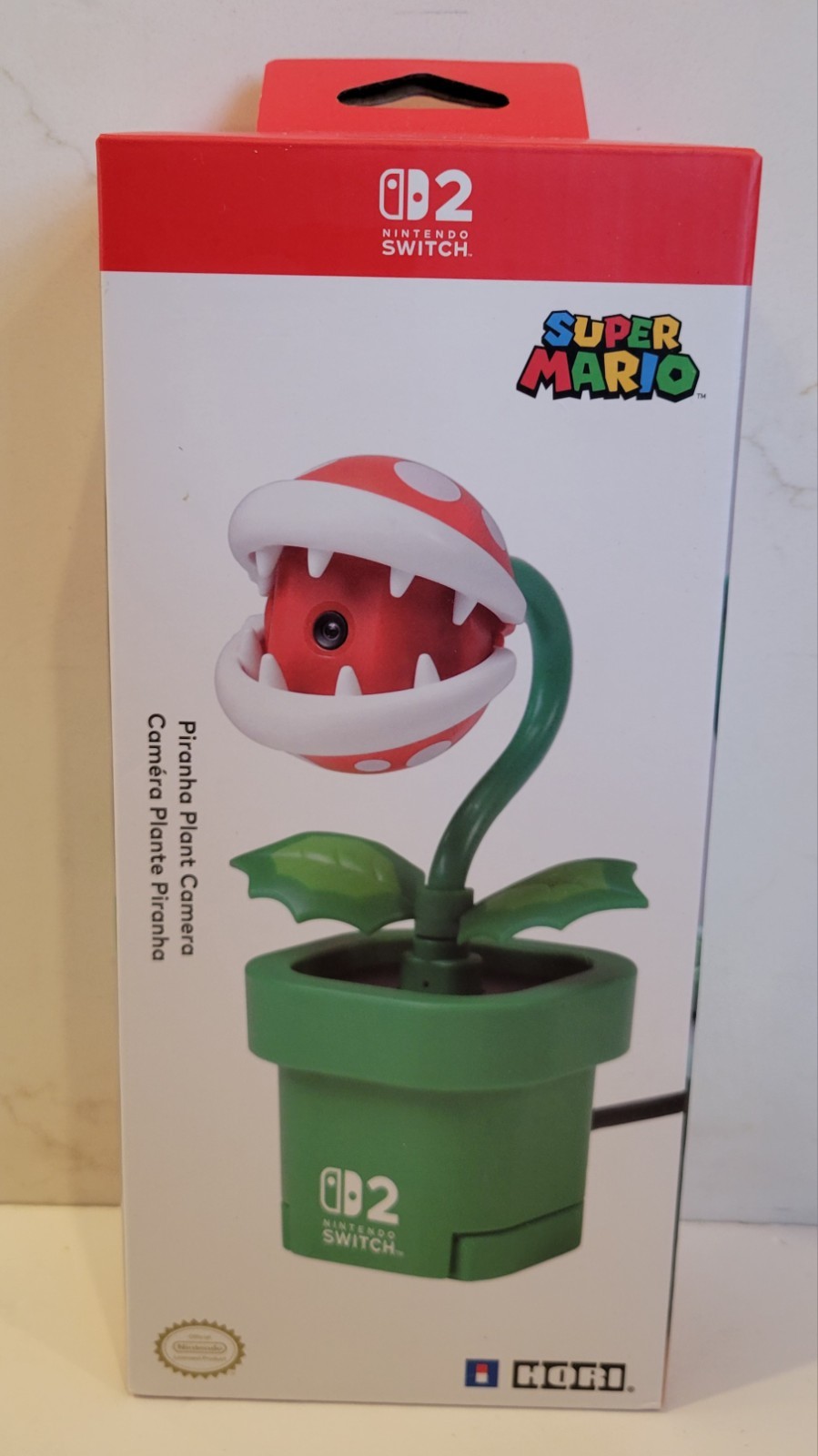 NIB Hori Super Mario Piranha Plant Camera Nintendo Switch 2, 2025
