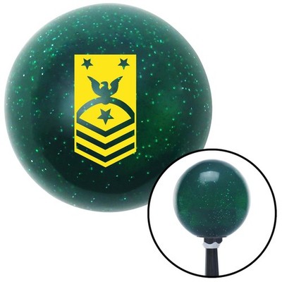Yellow Force or Fleet CMCPO Petty Officer Green Metal Flake Shift Knob M16x1.5