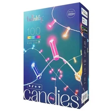 Twinkly Smart Lights Candies 100L 8MM Candle shape RGB transp USB C - Ecomm
