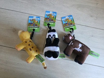 Offizieller Minecraft Mojang Plüsch Schlüsselanhänger Tasche Clips Paket mit 3