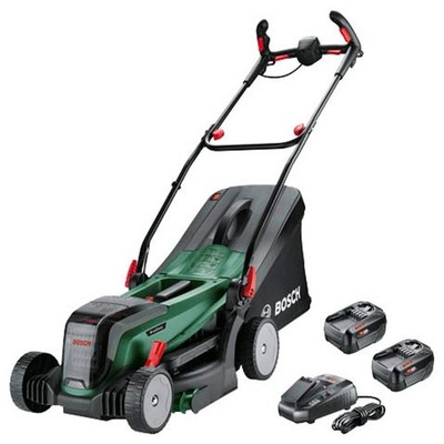 Bosch Akku Rasenmäher UniversalRotak 2x18V-37-550 2 x 4,0-Ah-Akku Ladegerät