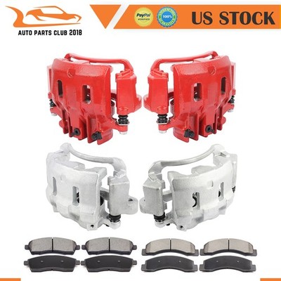 Front Rear Brake Calipers + Ceramic Pads For 2000-2005 Ford Excursion