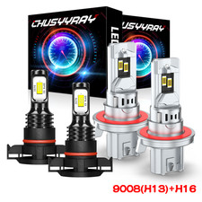 For 2010 2011 2013 Chevrolet Camaro Combo LED Headlights Fog light Bulbs 6000K