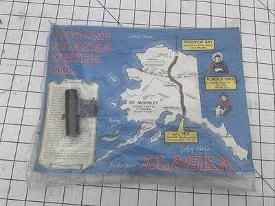 #ad Genuine Alaska Crude Oil Advertisement Far North Enterprises 1978 rough best $ $30.40
