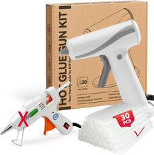 Mini Hot Glue Gun Kit with 30 Glue Sticks, Hot Melt, High Temp for School Crafts 0.49 per gallon