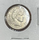 1913 US Barber Dime Silver Coin Excellent Condition High Value
