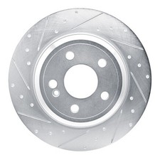 Disc Brake Rotor-Brake Rotor - Drilled And Slotted - Silver DFC fits 2020 GLE350