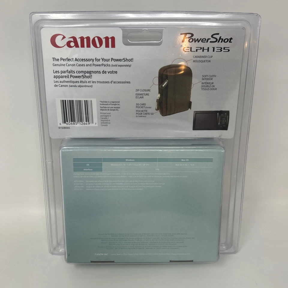 Canon PowerShot Elph 135 16mp 8x Optical Zoom Black Digital Camera Brand New - Image 2 of 4