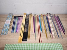 Lot of 31 Aluminum, Plastic, Wood Knitting Needles Boye, Chester, Bates, Hero