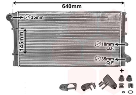 Radiator, MotorküHlung 17002295 VAN Wezel FüR Fiat-image