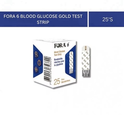 1 x 25's FORA 3 In 1 Test Strip Glucose, Hematocrit, Hemoglobin FREE Shipping